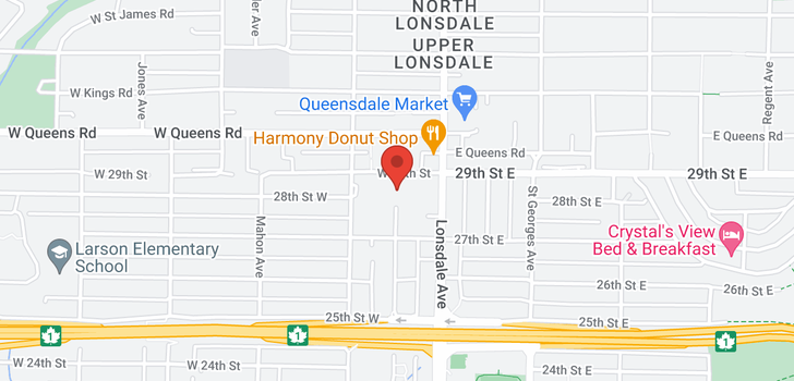 map of 304 121 W 29TH STREET